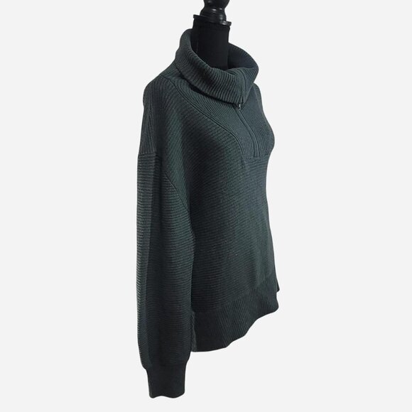Sonoma Quarter Zip Turtleneck Sweater | Grey | XXL | Cozy - Picture 1 of 4